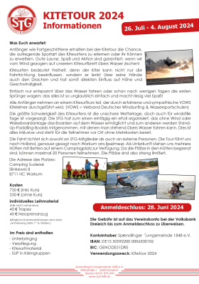 Anmeldung STG Kitesurffreizeit BILD
